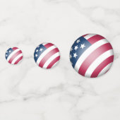 アメリカ合衆国国旗クール、おもしろい コンフェッティ (裏面)