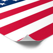 アメリカ合衆国国旗ポスター ポスター (角)