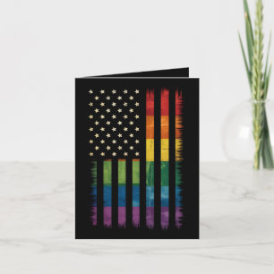 アメリカ合衆国国旗レインボープライドゲイレズビアンLGBTQ カード