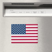 アメリカ合衆国国旗愛国的な長方形 マグネット (インサイチュ (食洗機))