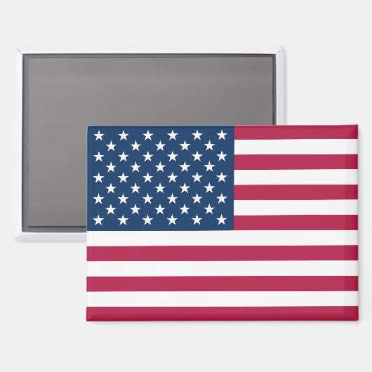 アメリカ合衆国国旗愛国的な長方形 マグネット (正面/裏面)