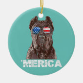 アメリカ合衆国国旗4日 セラミックオーナメント (正面)