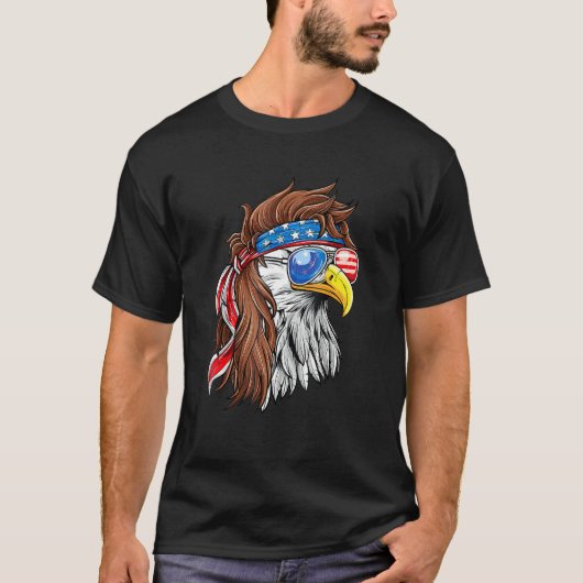 アメリカ合衆国国旗4日 Tシャツ (正面)