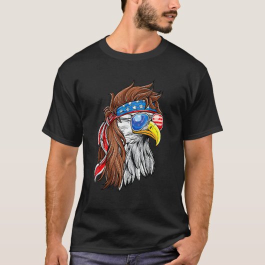 アメリカ合衆国国旗4日 Tシャツ (正面)