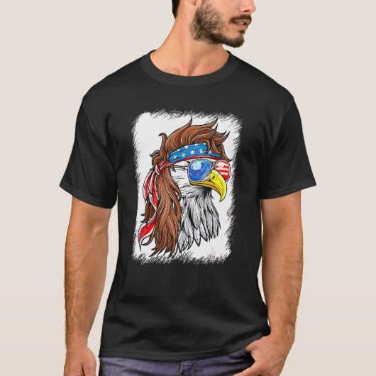 アメリカ合衆国国旗4日 Tシャツ (正面)