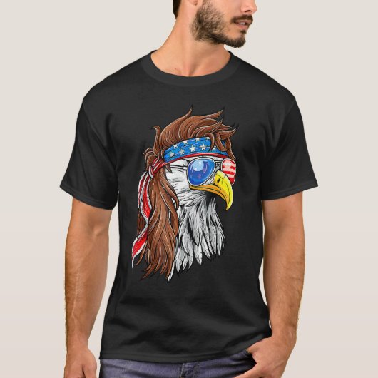 アメリカ合衆国国旗4日 Tシャツ (正面)