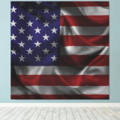 アメリカ合衆国国旗 キャンバスプリント (インサイチュ (ウッドフロア))