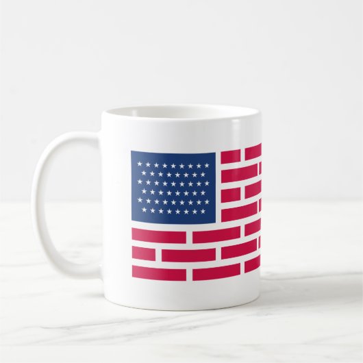 アメリカ合衆国国旗 コーヒーマグカップ (左)