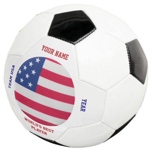 アメリカ合衆国国旗 サッカーボール (3/4)