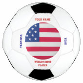 アメリカ合衆国国旗 サッカーボール (正面)