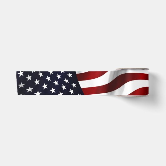 アメリカ合衆国国旗 サテンリボン (正面)