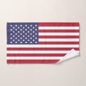 アメリカ合衆国国旗 バスタオルセット (ハンドタオル)