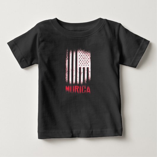 アメリカ合衆国国旗 ベビーTシャツ (正面)