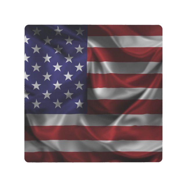 アメリカ合衆国国旗 メタルプリント (正面)