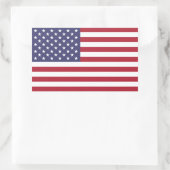 アメリカ合衆国国旗 長方形シール (バッグ)