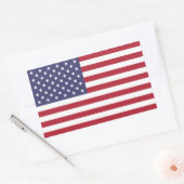 アメリカ合衆国国旗 長方形シール (封筒)