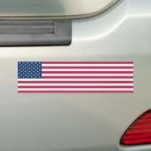 アメリカ合衆国国旗 長方形 バンパーステッカー (車上)