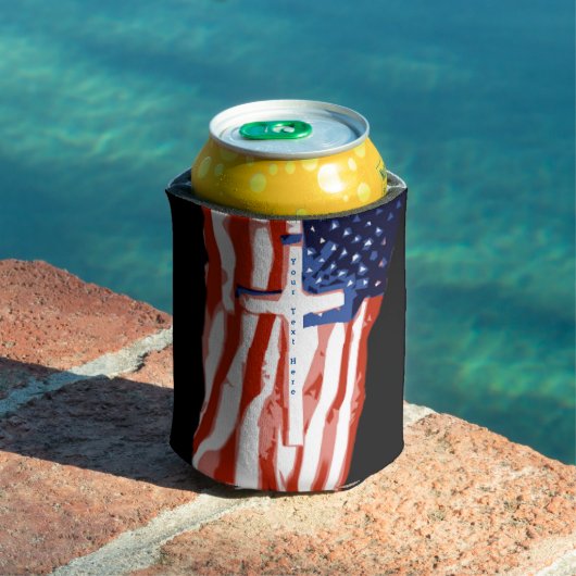 アメリカ合衆国国旗 (C)  缶クーラー (インサイチュ プール)