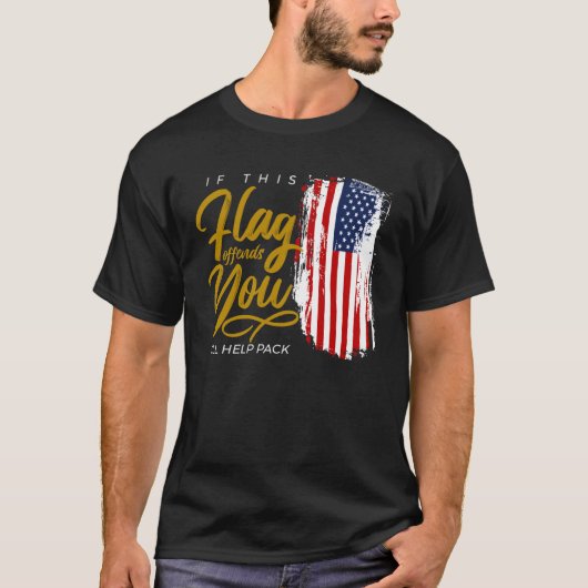 アメリカ合衆国国旗 Tシャツ (正面)