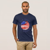 アメリカ合衆国国旗。 Tシャツ (正面フル)