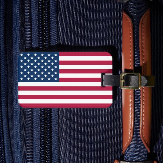 アメリカ合衆国国旗 USA 愛国 ラゲッジタグ (正面インサイチュ4)