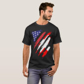 アメリカ合衆国国旗Patriot Herita Tシャツ (正面フル)