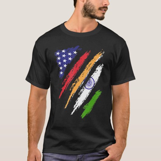 アメリカ合衆国国旗USAパトリオ伝統モン Tシャツ (正面)