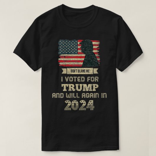 アメリカ合衆国国旗Vintに投票した女性動揺してたち Tシャツ (デザイン正面)
