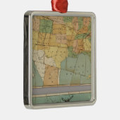 アメリカ合衆国地図2 メタルオーナメント (右)