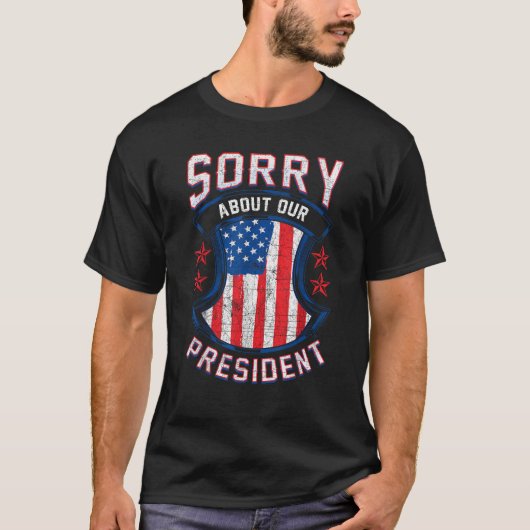 アメリカ合衆国大統領の申し訳ない Tシャツ (正面)