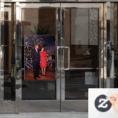 アメリカ合衆国大統領ジョン・ケネディのクリスマスカード ウィンドウサイン (オフィスドア)