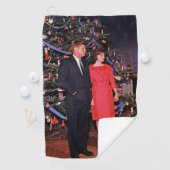 アメリカ合衆国大統領ジョン・ケネディのクリスマスカード ゴルフタオル (インサイチュ)