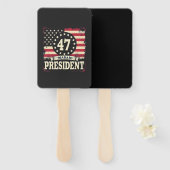 アメリカ合衆国大統領国旗47 harris Walz ハンドファン (正面&裏面)