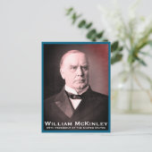 アメリカ合衆国大統領政治担当ウィリアム・マッキンリー氏 シーズンポストカード (スタンド正面)