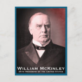 アメリカ合衆国大統領政治担当ウィリアム・マッキンリー氏 シーズンポストカード (正面)