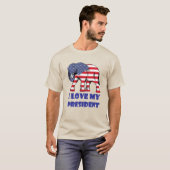 アメリカ合衆国大統領旗が大好き Tシャツ (正面フル)