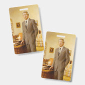 アメリカ合衆国大統領 ジム・イー・カーター 楕円形オフィス バッジ (正面&裏面)