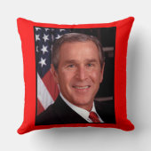 アメリカ合衆国大統領 ジョージ・ブッシュ クリスマスカード クッション (裏面)