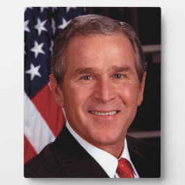 アメリカ合衆国大統領 ジョージ・ブッシュ クリスマスカード フォトプラーク