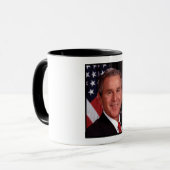 アメリカ合衆国大統領 ジョージ・ブッシュ クリスマスカード マグカップ (正面左)
