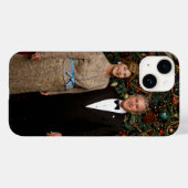 アメリカ合衆国大統領 ジョージ・ブッシュ クリスマスカード Case-Mate iPhoneケース (裏面 (横))