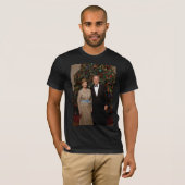 アメリカ合衆国大統領 ジョージ・ブッシュ クリスマスカード Tシャツ (正面フル)