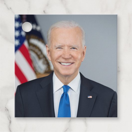 アメリカ合衆国大統領 ジョー・バイデン ホワイトハウス写真 フェイバータグ (正面)
