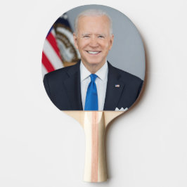 アメリカ合衆国大統領 ジョー・バイデン ホワイトハウス写真 卓球ラケット