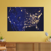 アメリカ合衆国宇宙 キャンバスプリント (インサイチュ (リビング))