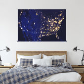 アメリカ合衆国宇宙 キャンバスプリント (インサイチュ (寝室))