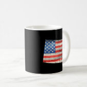 アメリカ合衆国州ワイオミング州旗 コーヒーマグカップ (正面右)