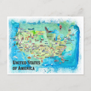 アメリカ合衆国州統一された芸術旅行 ポストカード