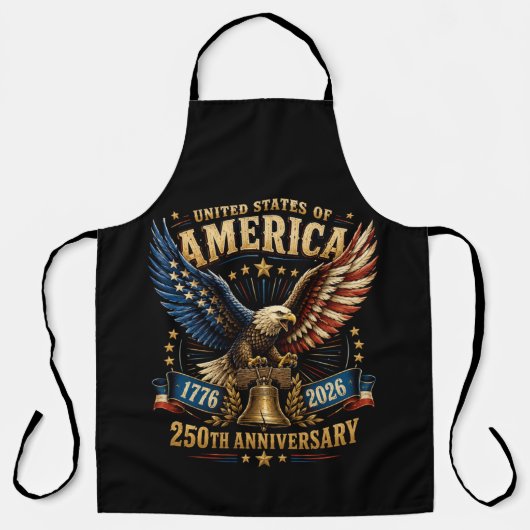 アメリカ合衆国建国250周年イーグル エプロン (正面)