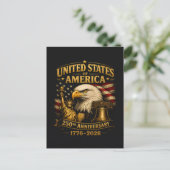アメリカ合衆国建国250周年イーグル シーズンポストカード (スタンド正面)